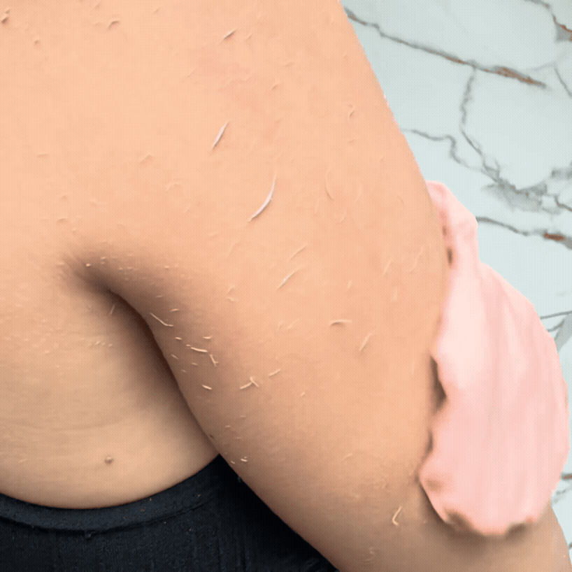 Gant exfoliant en soie Silky Touch